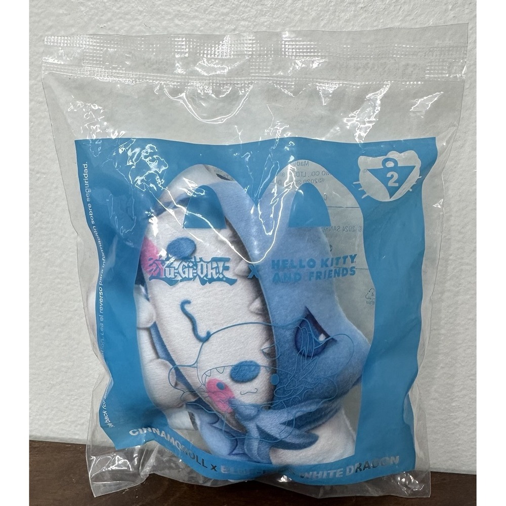 Cinnamoroll x Blue Eyes White Dragon McDonalds Happy Meal Yu-Gi-Oh x Hello Kitty